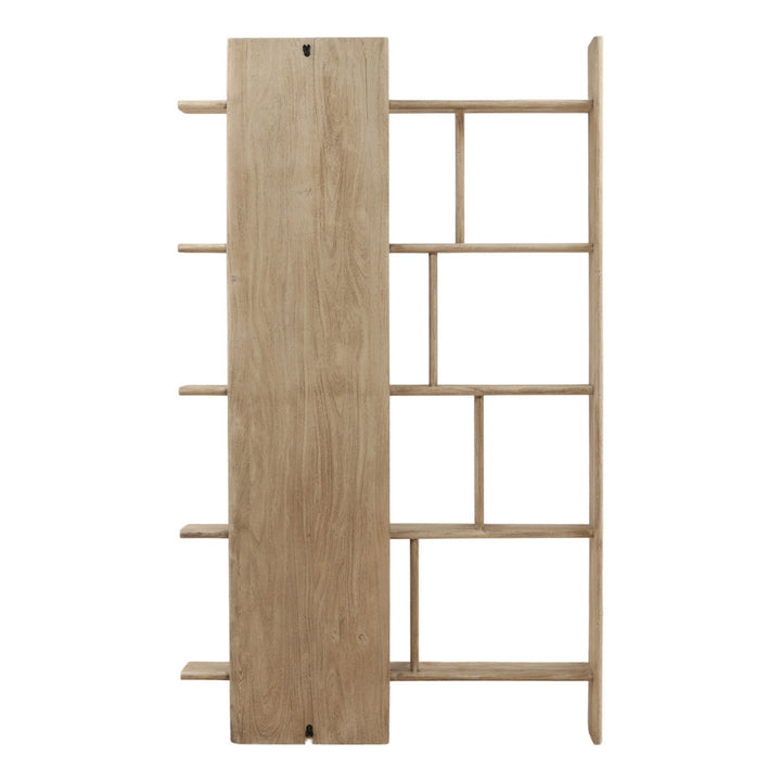 Lazlo Acacia Bookcase, back view