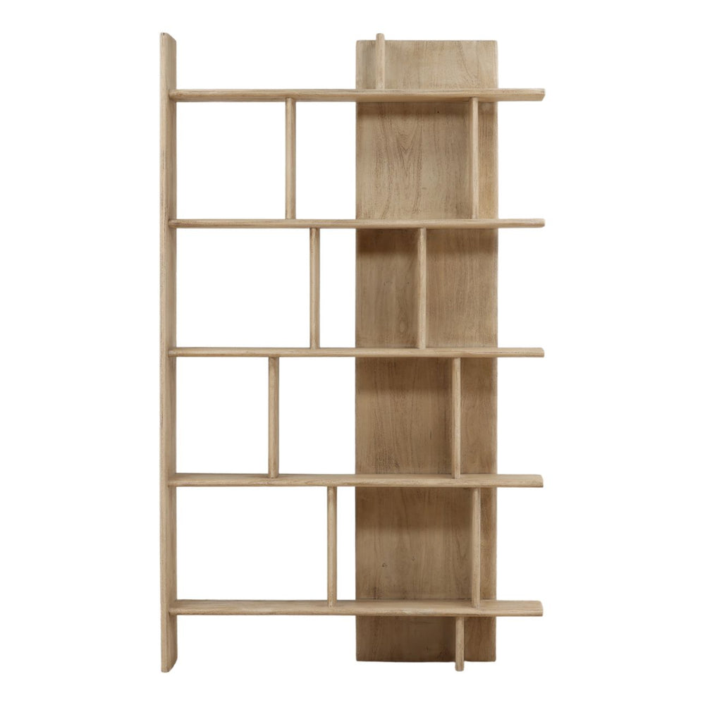 Lazlo Acacia Bookcase, front view