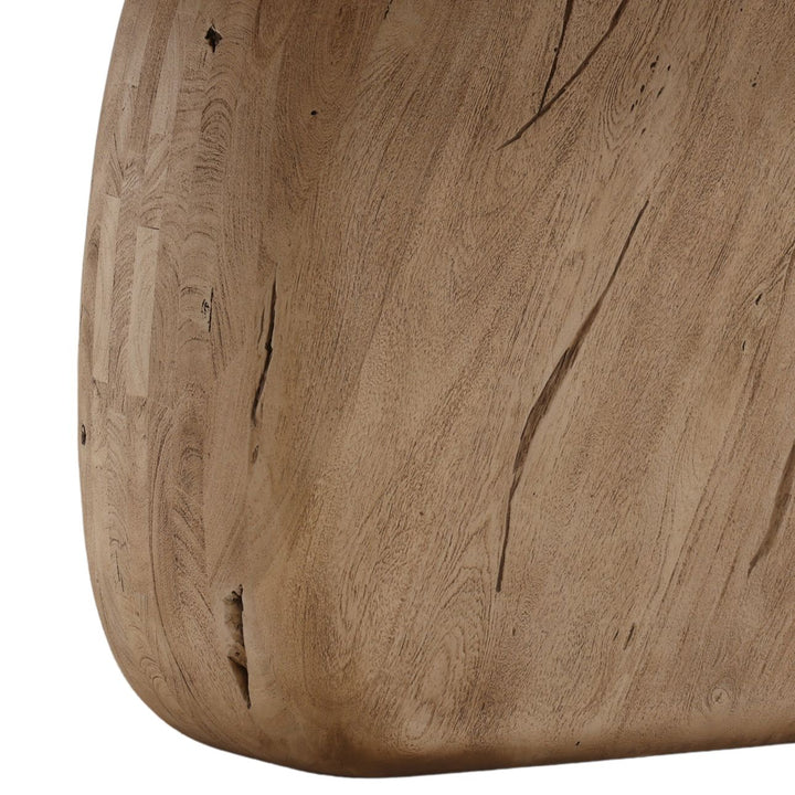 Nico Solid Acacia Dining Table, detail 2 view