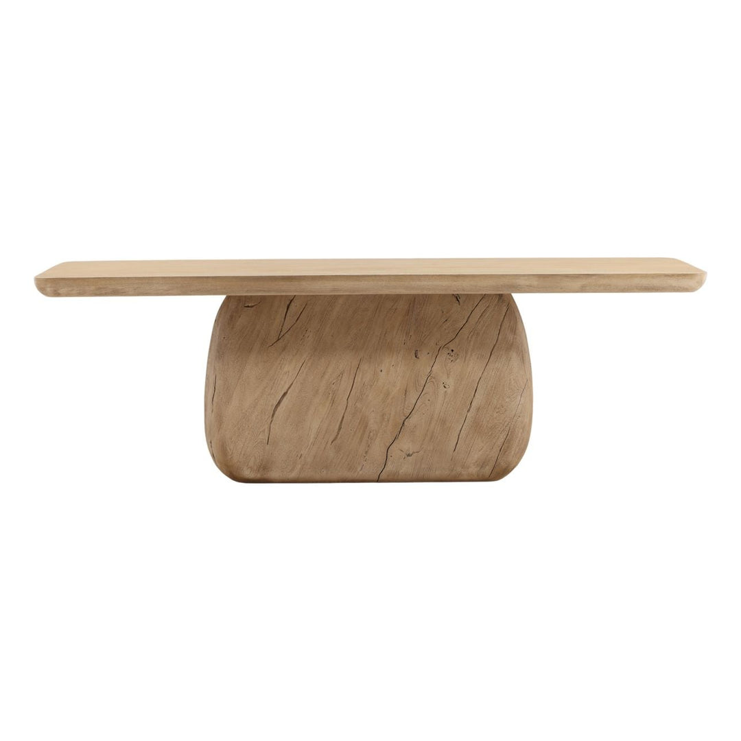 Nico Solid Acacia Dining Table, front view