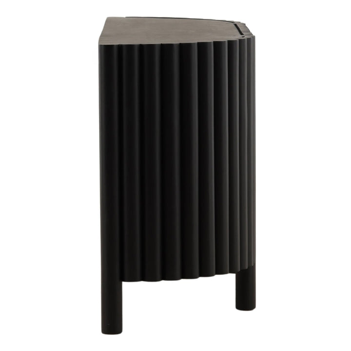 Zarek Solid Acacia Sideboard, profile view