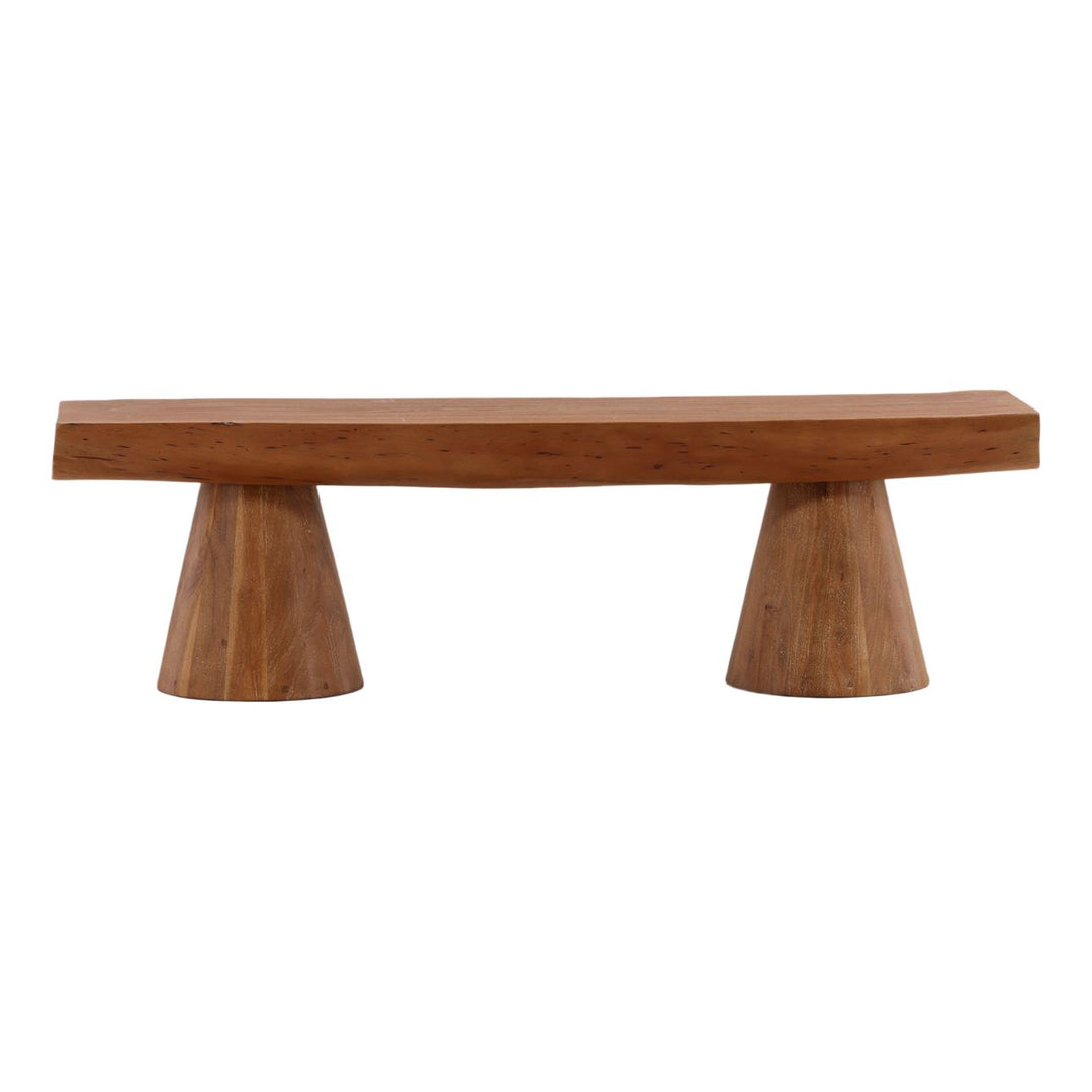 Hartley Acacia Bench, back view