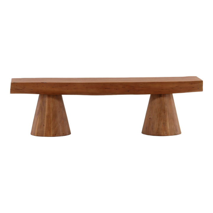 Hartley Acacia Bench, back view