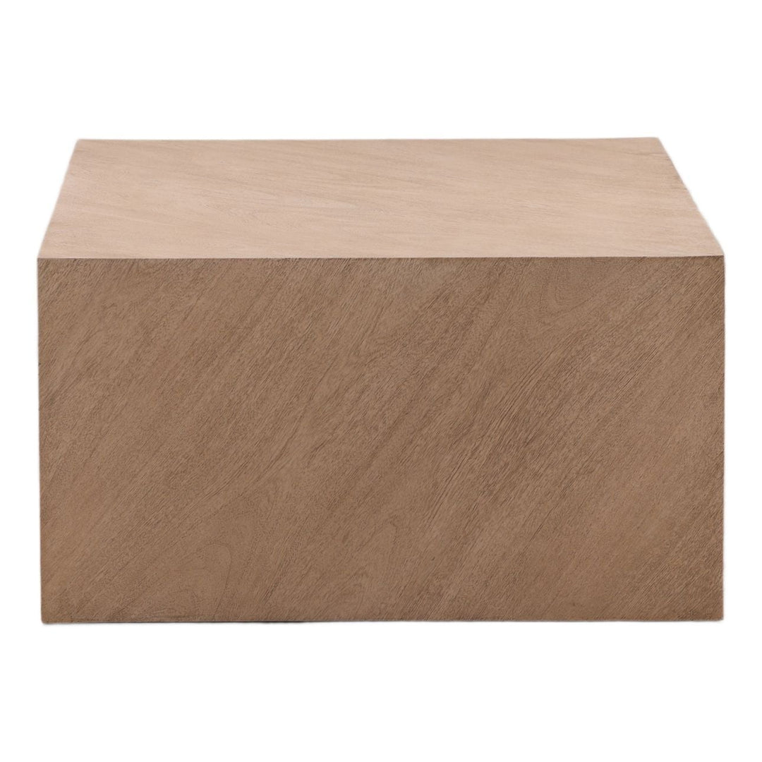 Gavin Acacia Veneer Coffee Table, profile view