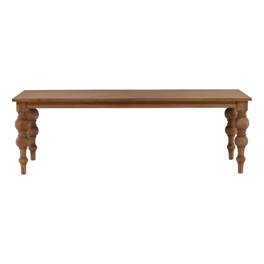 Camden Reclaimed Mindi Wood Dining Table, 86-inch, front view