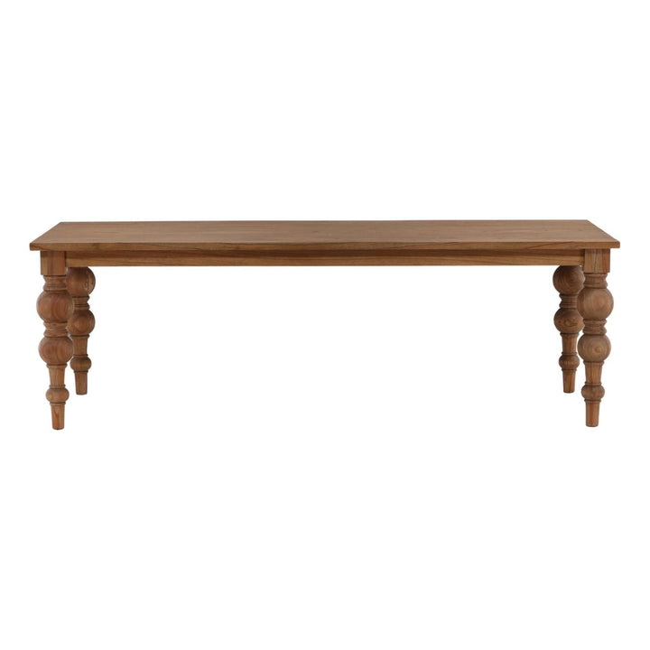 Camden Reclaimed Mindi Wood Dining Table, 94-inch, front view