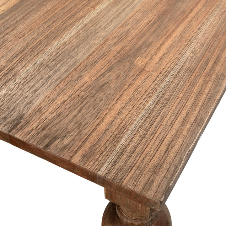 Camden Reclaimed Mindi Wood Dining Table, 78.5-inch, detail 1 view