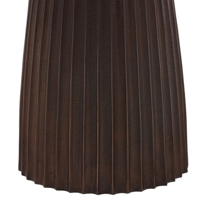 Corin Bronze-Finish Side Table, detail 2 view