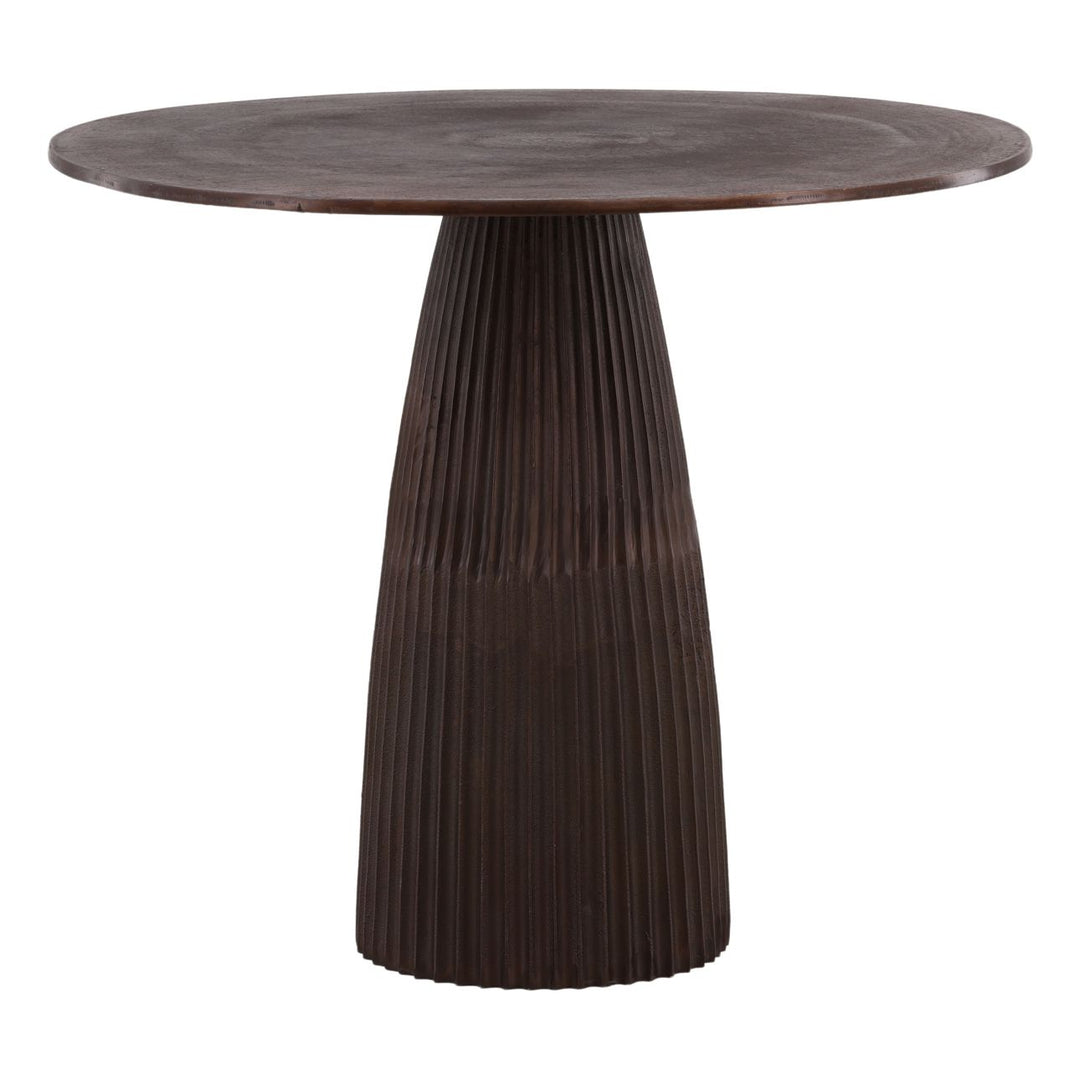 Aramelle Bronze Cast Aluminum Bistro Table, three-quarter studio view