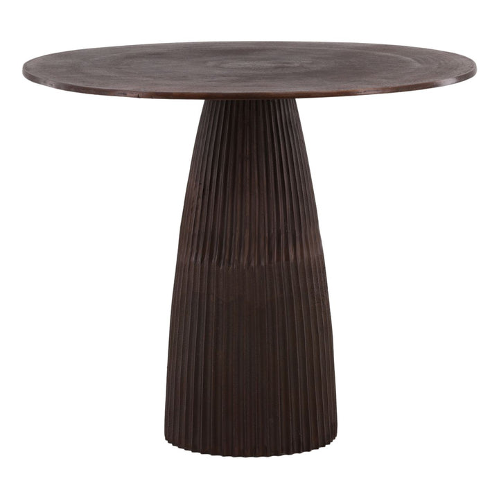 Aramelle Bronze Cast Aluminum Bistro Table, three-quarter studio view