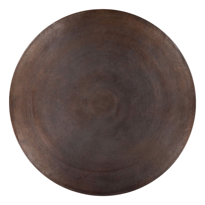 Aramelle Bronze Cast Aluminum Bistro Table, overhead view