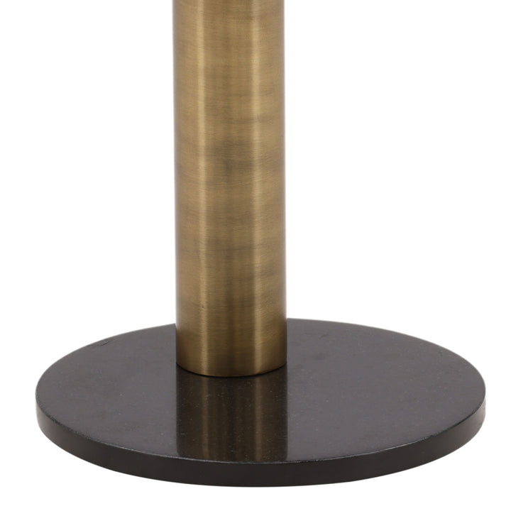 Yori Metal and Marble Side Table, detail 2 view