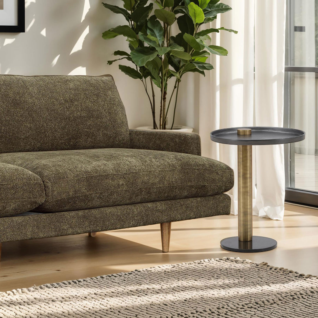 Yori Metal and Marble Side Table, manufacturer lifestyle setting