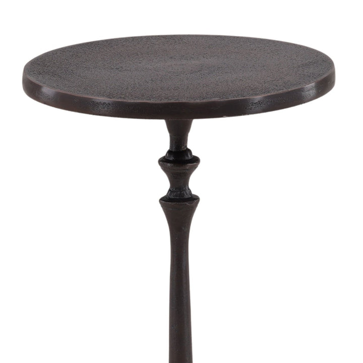 Hux Bronze Side Table, detail 1 view