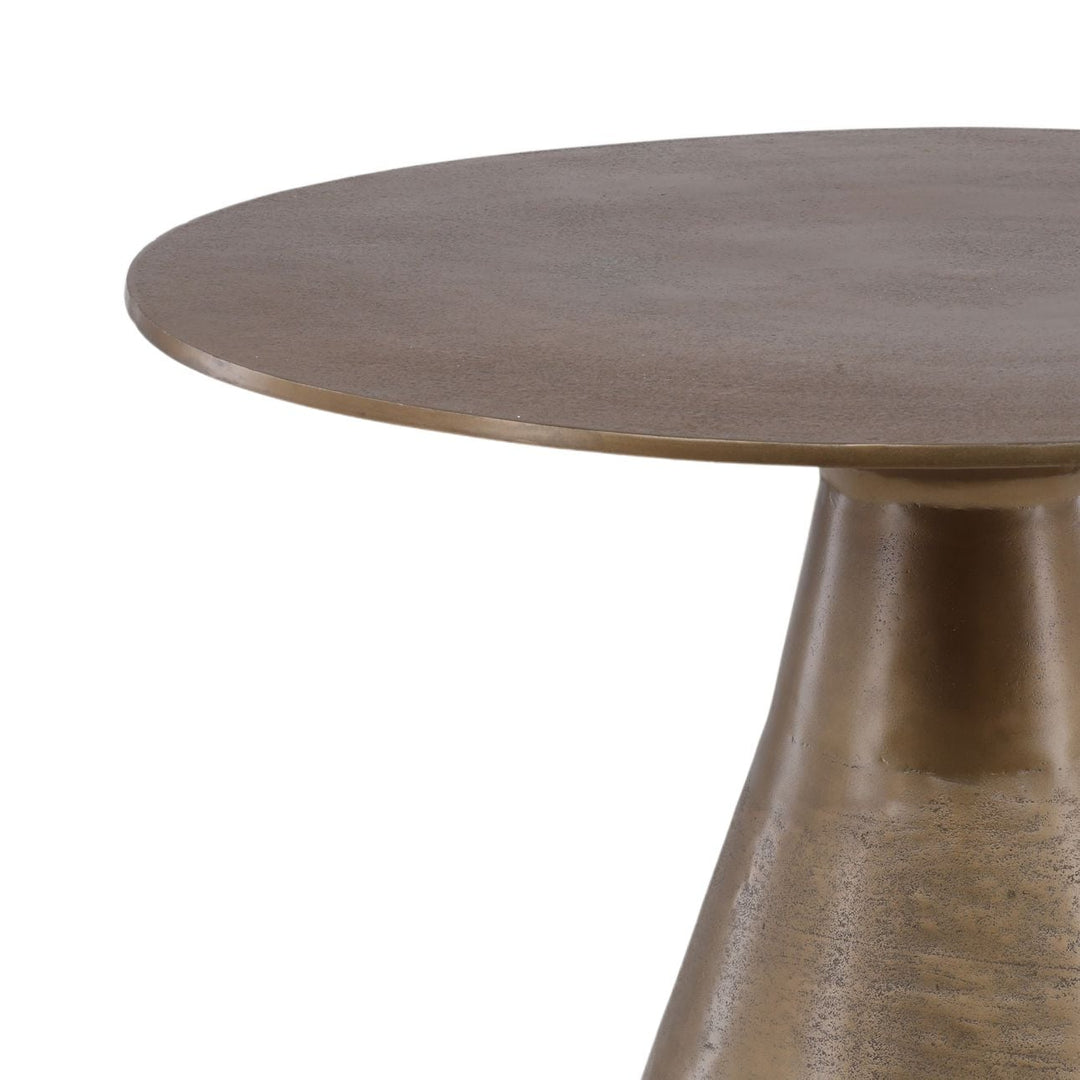 Bremelle Antique Brass Bistro Table, detail 1 view
