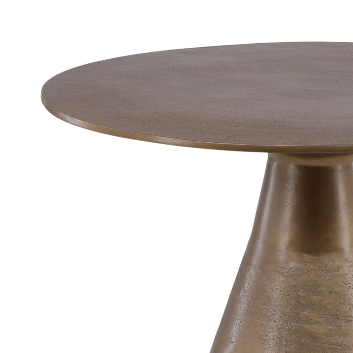 Bremelle Antique Brass Bistro Table, detail 1 view