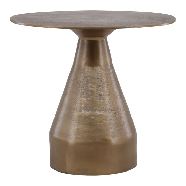 Bremelle Antique Brass Bistro Table, three-quarter studio view