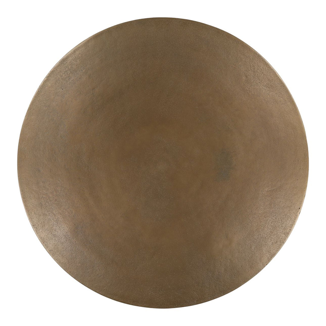 Bremelle Antique Brass Bistro Table, overhead view