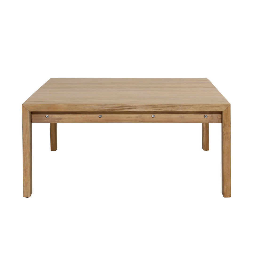 Zara Teak Outdoor Coffee Table, profile view