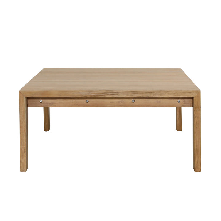 Zara Teak Outdoor Coffee Table, profile view