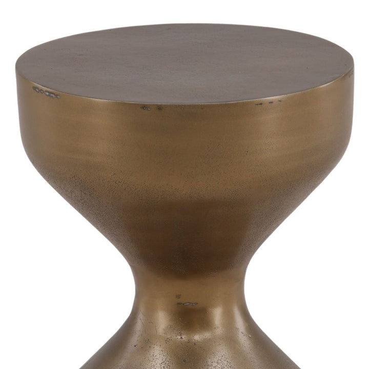 Umbra Brass-Finish Side Table, detail 1 view