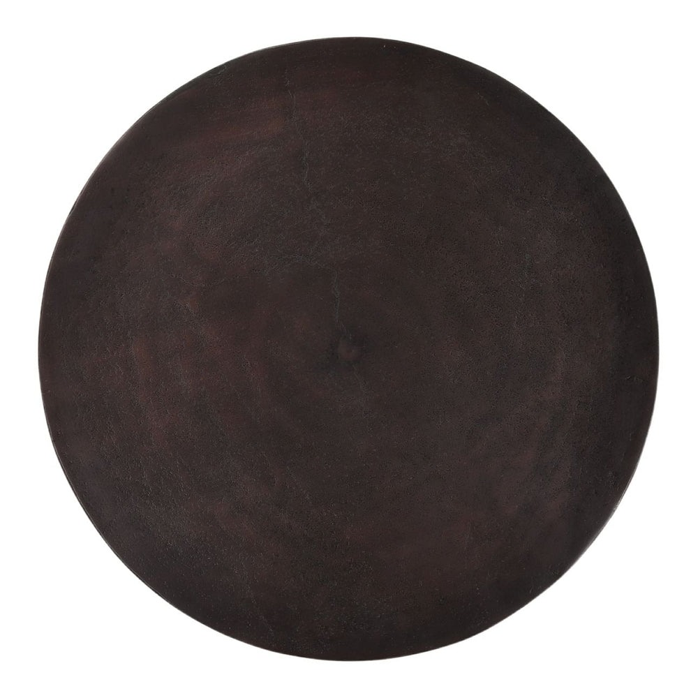 Willa Copper-Finish Side Table, overhead view