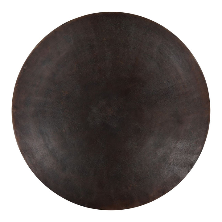 Rhea Bronze-Finish Coffee Table, overhead view