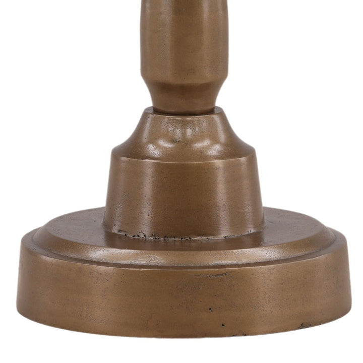 Lune Metal Side Table, Antique Brass · 16" W × 24" H, detail 3 view
