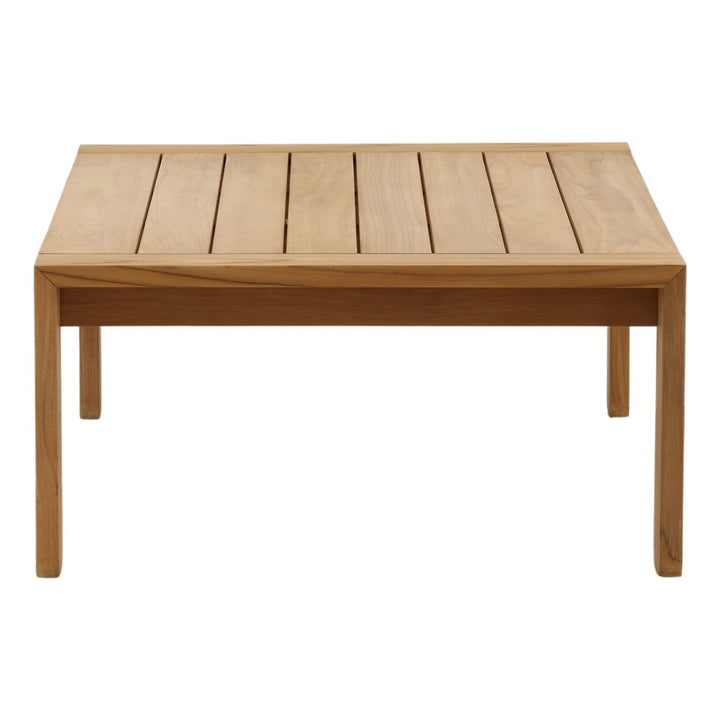 Juniper Teak Outdoor Coffee Table, profile view