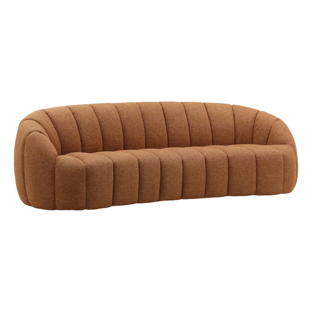 Cocren Ginger Basketweave Sofa, three-quarter studio view