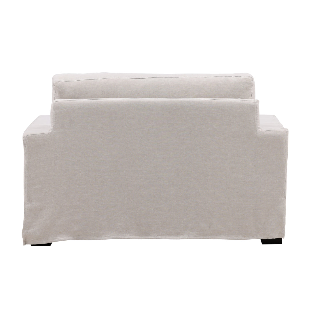 Dixren Slipcovered Chair and a Half, reference configuration back view