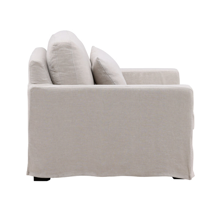 Dixren Slipcovered Chair and a Half, reference configuration profile view
