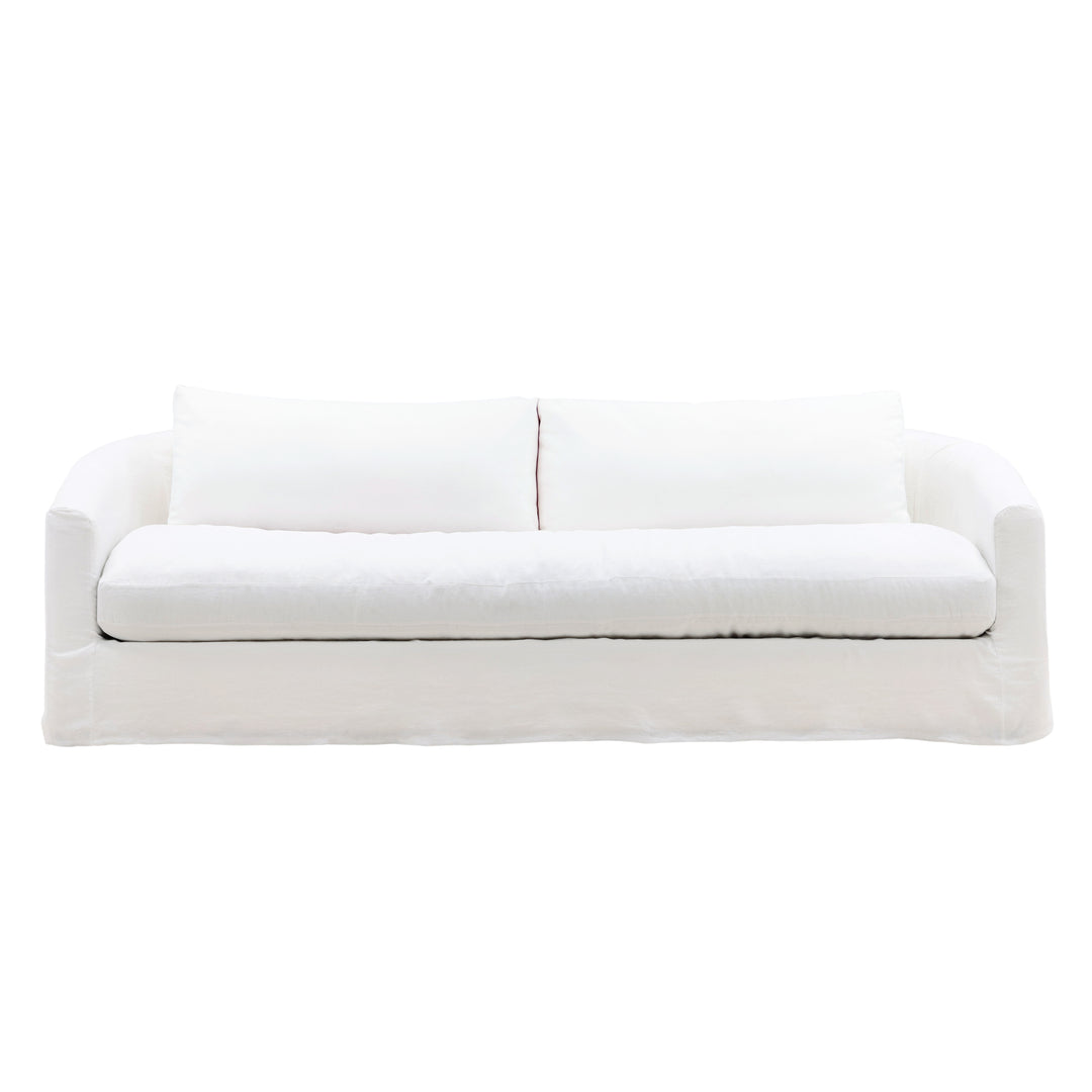 Florren Slipcovered Sofa, reference configuration front view