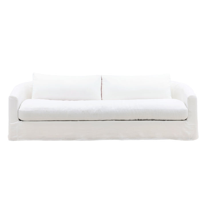 Florren Slipcovered Sofa, reference configuration front view