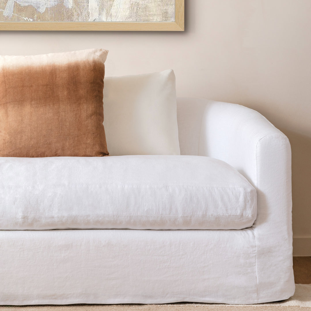 Florren Slipcovered Sofa, reference configuration lifestyle 1 view