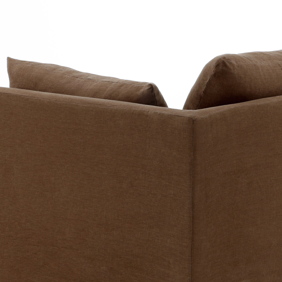 Otren Slipcovered Sofa, reference configuration detail 3 view