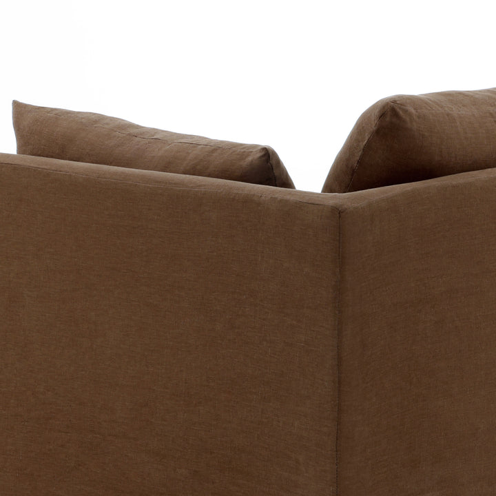 Otren Slipcovered Sofa, reference configuration detail 3 view