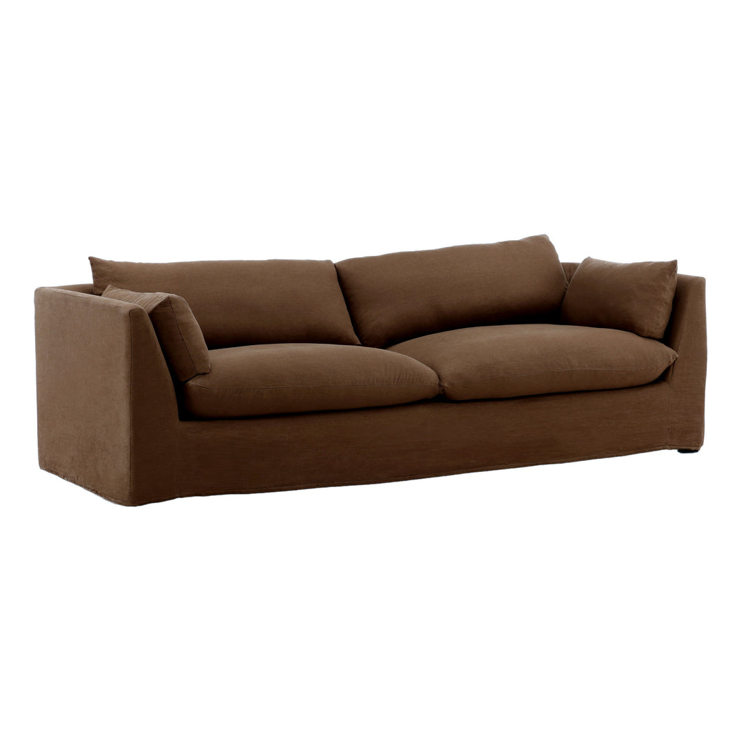 Otren Slipcovered Sofa, reference configuration front three quarter view