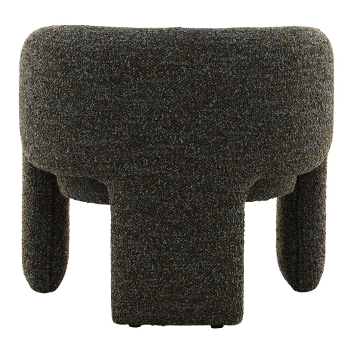 Nalina Cerulean Boucle Lounge Chair, back view