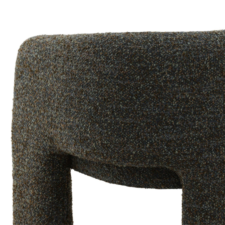 Nalina Cerulean Boucle Lounge Chair, detail 2 view