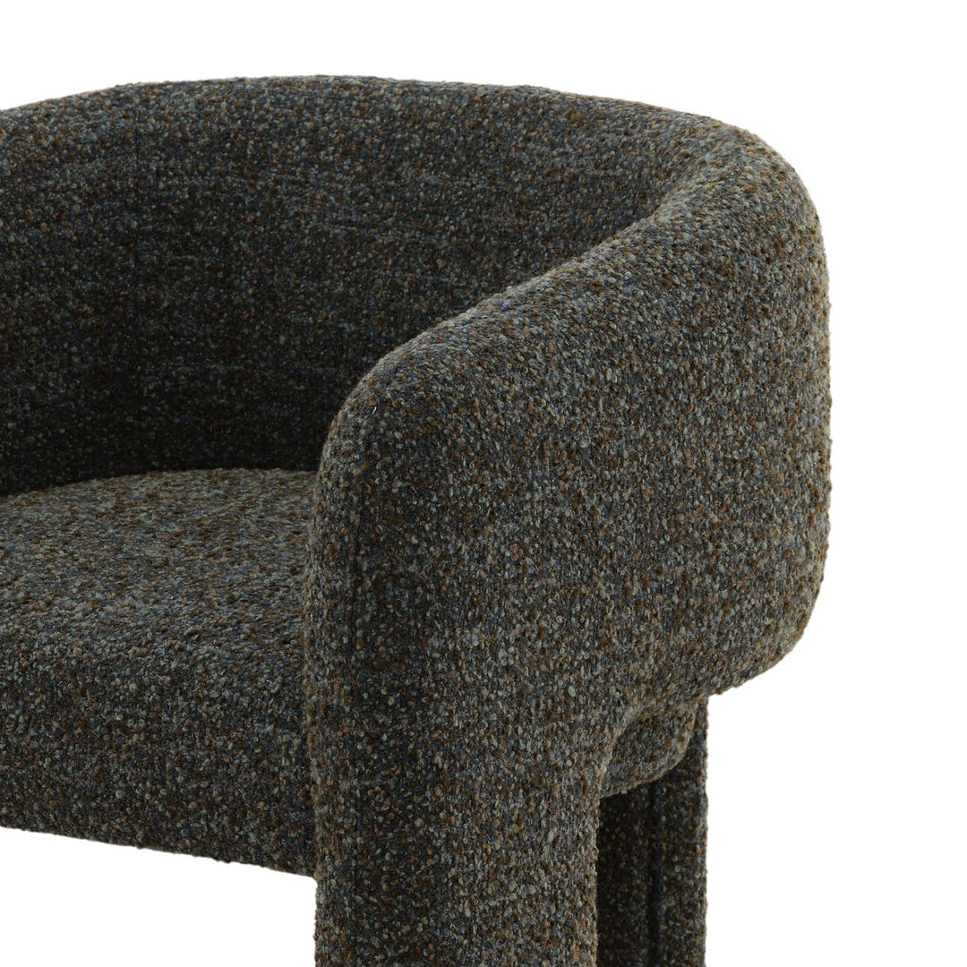 Nalina Cerulean Boucle Lounge Chair, detail 3 view