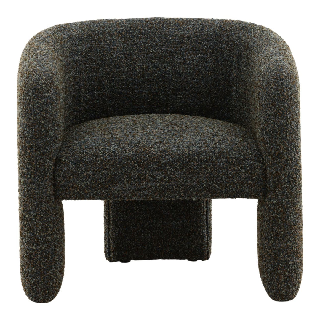 Nalina Cerulean Boucle Lounge Chair, front view