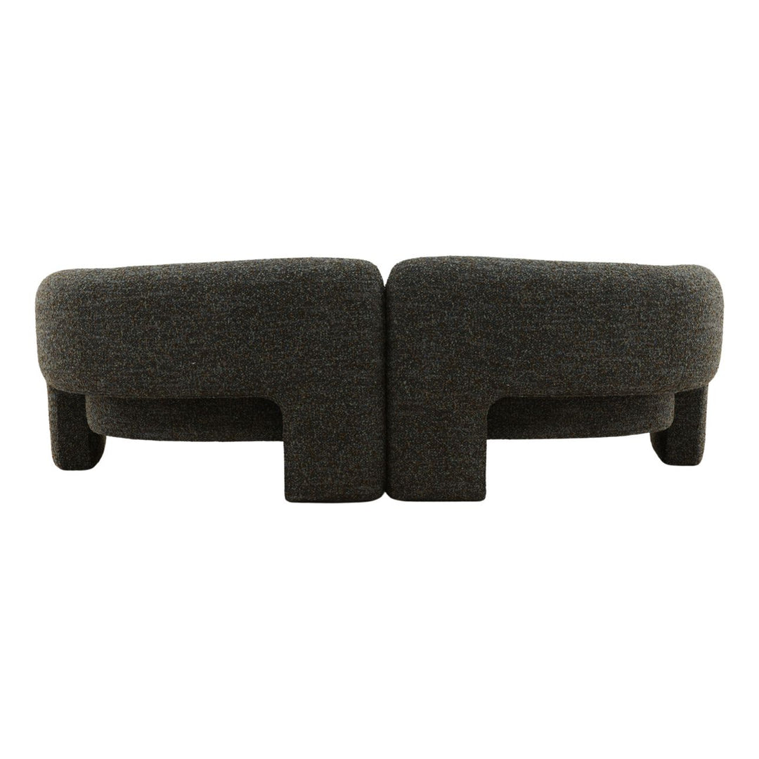 Rusren Cerulean Boucle Sofa, back view