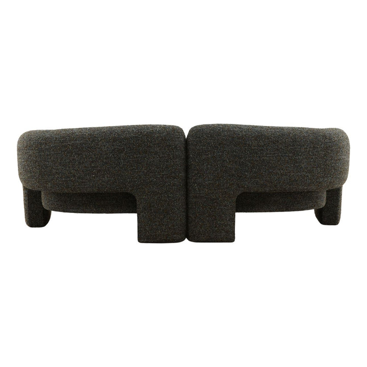 Rusren Cerulean Boucle Sofa, back view