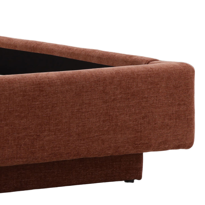 Briar Rust Upholstered Bed, detail 2 view