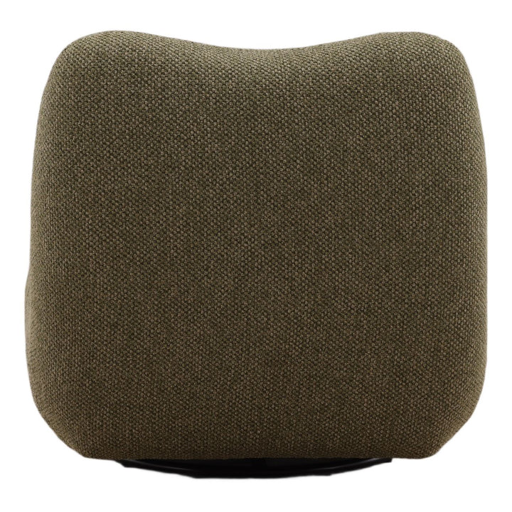 Wilder Green Chenille Swivel Chair, back view