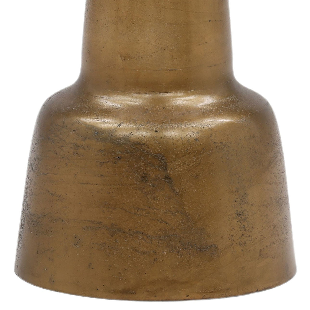 Galen Brass-Finish Side Table, 19" W × 29" H, detail 3 view