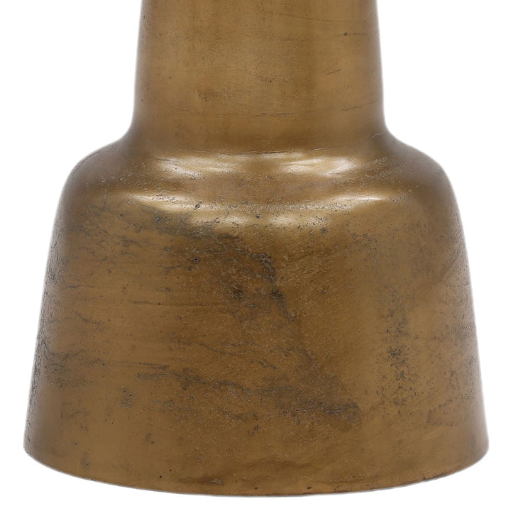 Galen Brass-Finish Side Table, 19" W × 29" H, detail 3 view