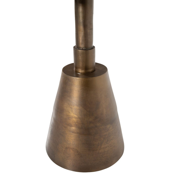 Sunren Brass Cast Aluminum Bistro Table, detail 1 view