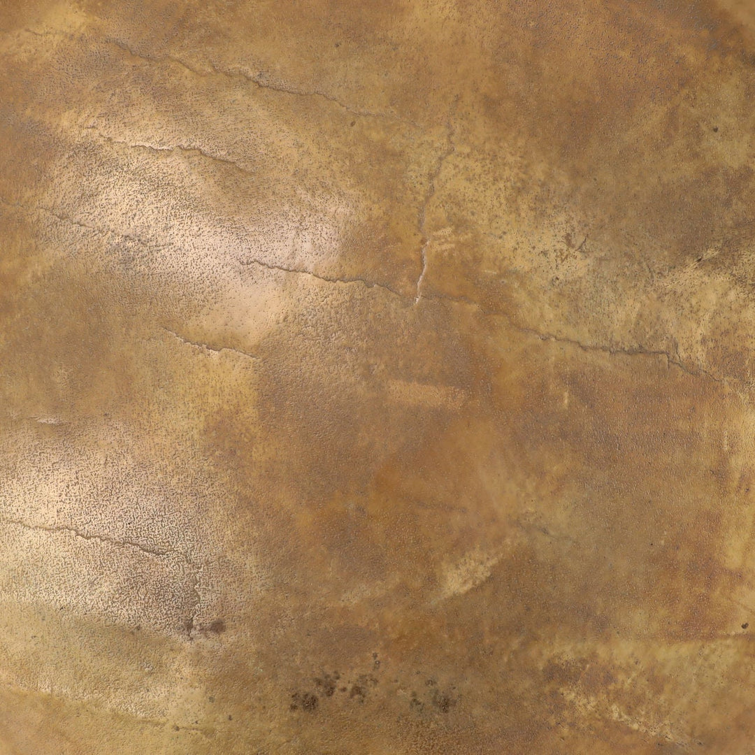Isa Brass-Finish Coffee Table, detail 1 view